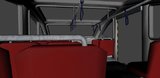 The inside of the train model.