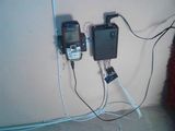 The finished and installed alarm system central module.