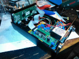 Assembled the control unit with the lcd display in a nice box.