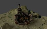 A high quality rendering of the fort build, done in blender3d.