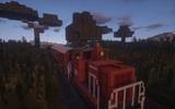 Riding the train in the morning.